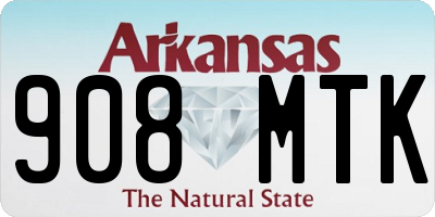 AR license plate 908MTK