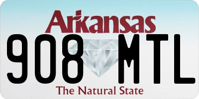AR license plate 908MTL