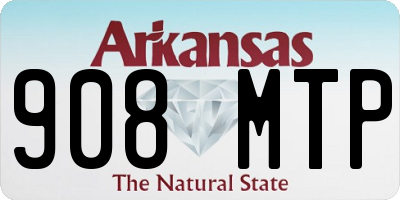 AR license plate 908MTP