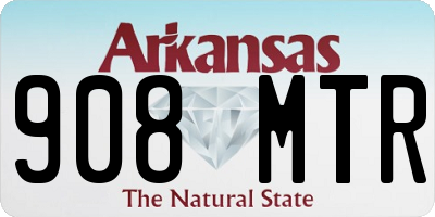 AR license plate 908MTR