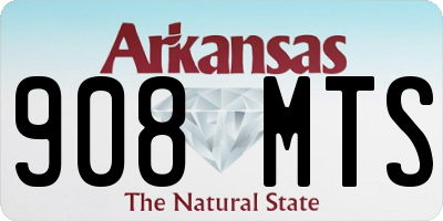 AR license plate 908MTS