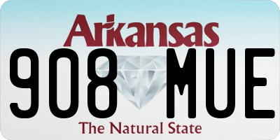 AR license plate 908MUE