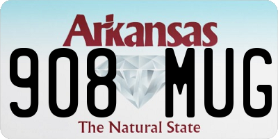 AR license plate 908MUG