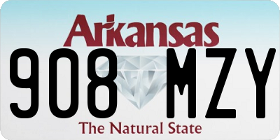 AR license plate 908MZY