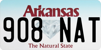 AR license plate 908NAT