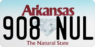 AR license plate 908NUL