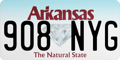 AR license plate 908NYG