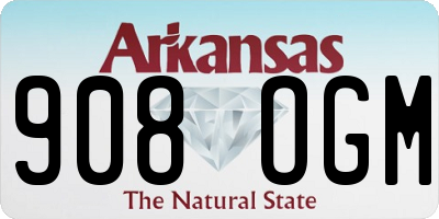 AR license plate 908OGM