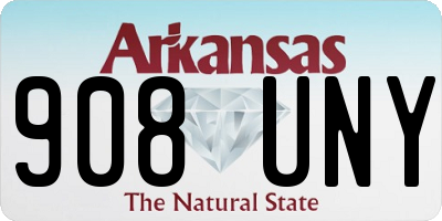 AR license plate 908UNY
