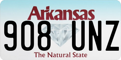 AR license plate 908UNZ