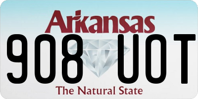 AR license plate 908UOT