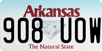 AR license plate 908UOW