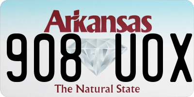 AR license plate 908UOX