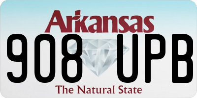 AR license plate 908UPB