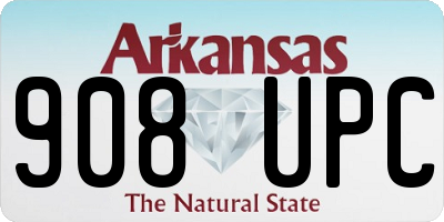 AR license plate 908UPC