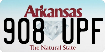 AR license plate 908UPF
