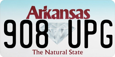 AR license plate 908UPG