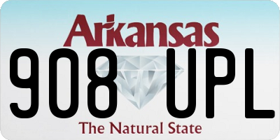 AR license plate 908UPL