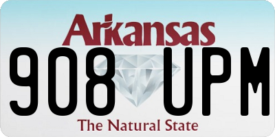 AR license plate 908UPM