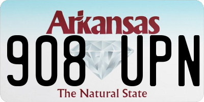 AR license plate 908UPN