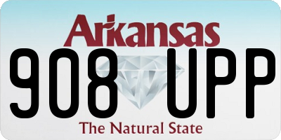 AR license plate 908UPP