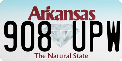 AR license plate 908UPW