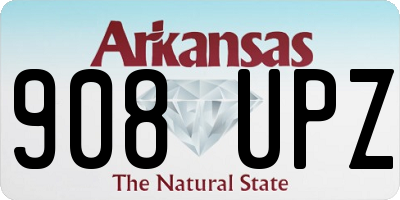 AR license plate 908UPZ