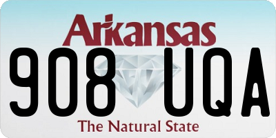 AR license plate 908UQA