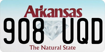 AR license plate 908UQD