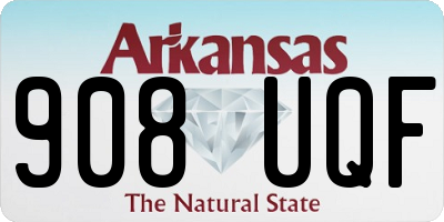 AR license plate 908UQF