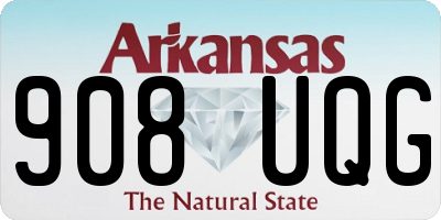 AR license plate 908UQG