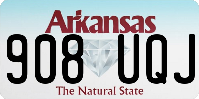 AR license plate 908UQJ