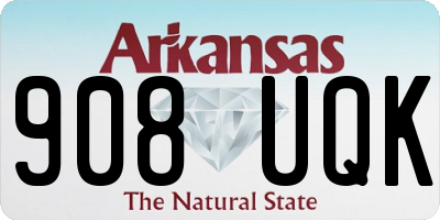 AR license plate 908UQK