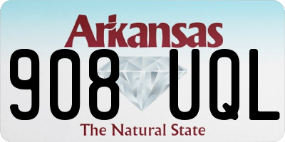 AR license plate 908UQL