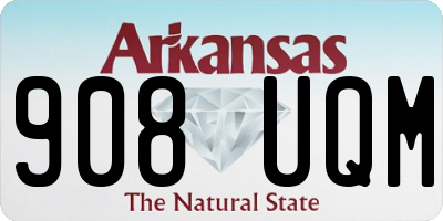 AR license plate 908UQM