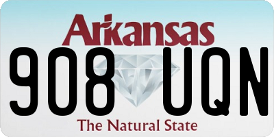 AR license plate 908UQN