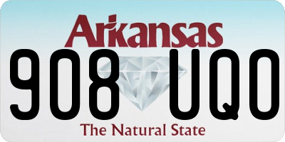 AR license plate 908UQO