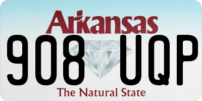 AR license plate 908UQP