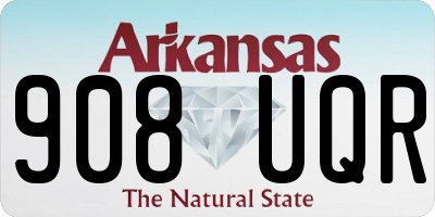 AR license plate 908UQR