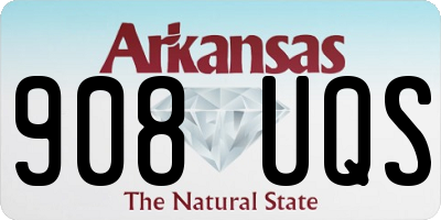 AR license plate 908UQS