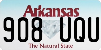AR license plate 908UQU