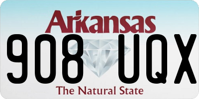 AR license plate 908UQX