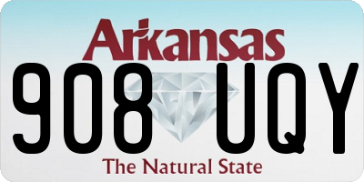 AR license plate 908UQY