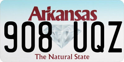 AR license plate 908UQZ