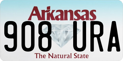 AR license plate 908URA
