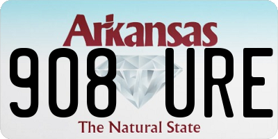 AR license plate 908URE