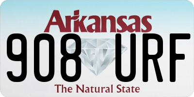 AR license plate 908URF