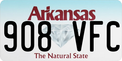 AR license plate 908VFC