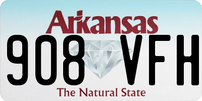 AR license plate 908VFH