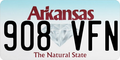 AR license plate 908VFN